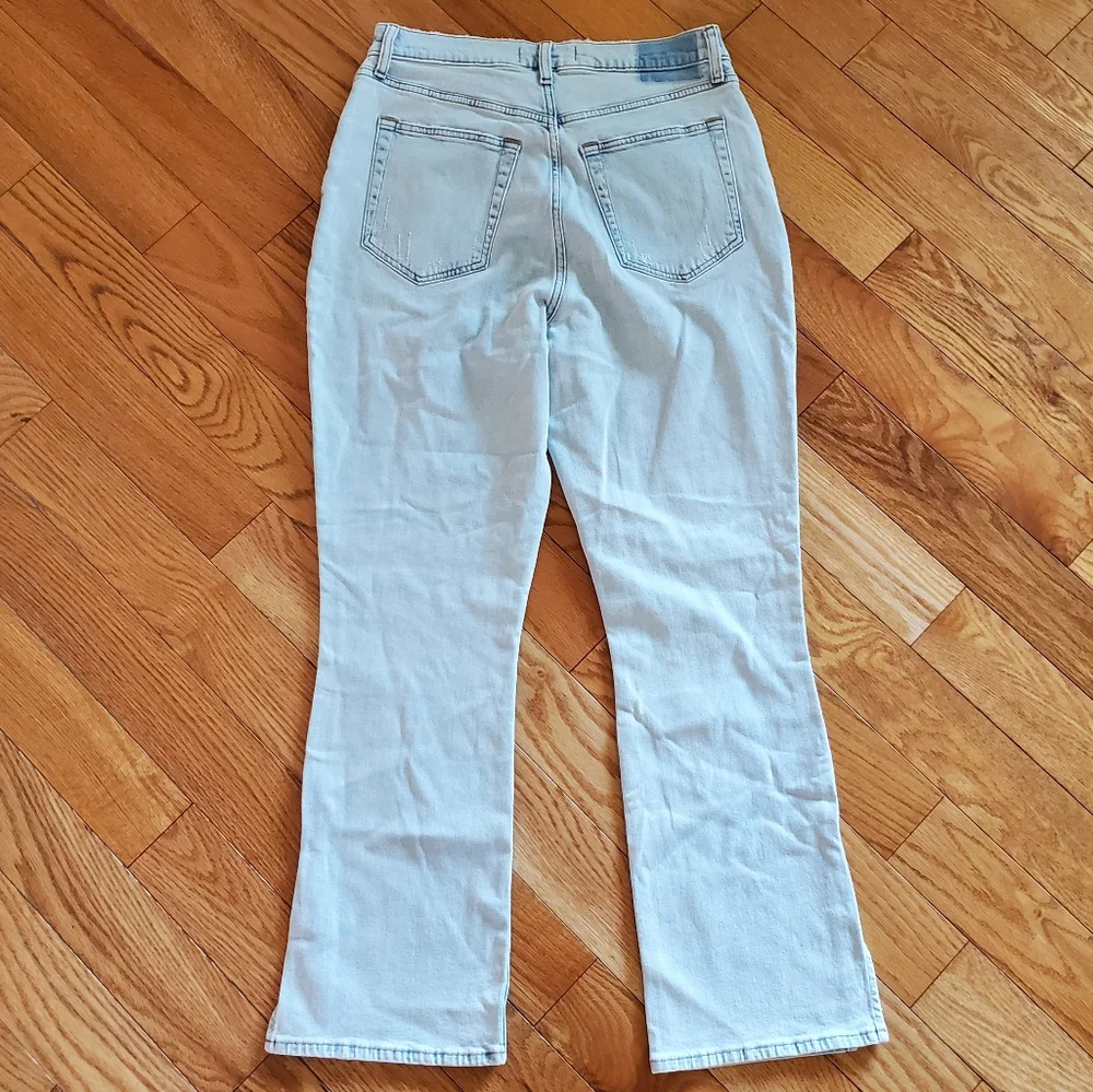 NWT A&F 30 Contemporary Curve Love Ultra High Rise Slim Straight Split Hem Jeans - Picture 8 of 14